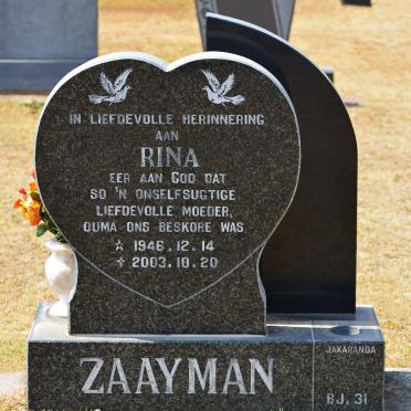 ZAAYMAN Rina 1946-2003