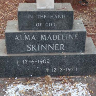 SKINNER Alma Madeline 1902-1974
