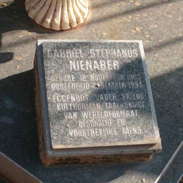 NIENABER Gabriel Stephanus 1903-1994