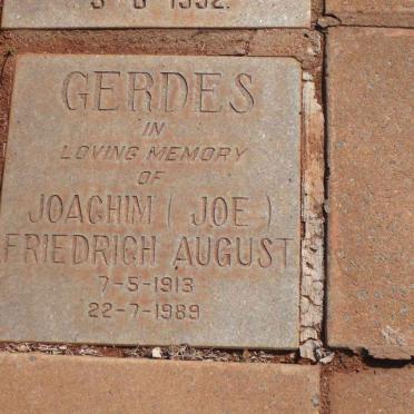 GERDES Joachim Friedrich August 1913-1989