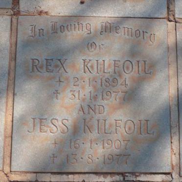 KILFOIL Rex 1894-1977 &amp; Jess 1907-1977
