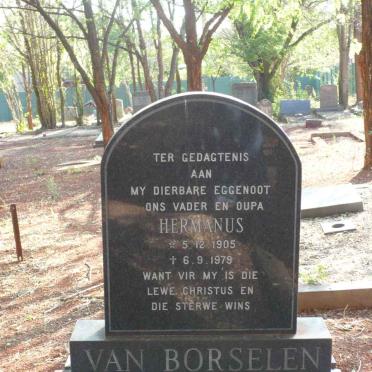 BORSELEN Hermanus, van 1905-1979