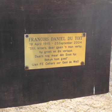 TOIT Francois Daniel, du 1915-2004