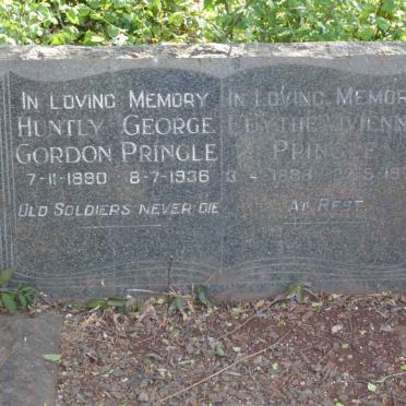 PRINGLE Huntly George Gordon 1880-1936 &amp; Edythe Vivienne 1888-1974