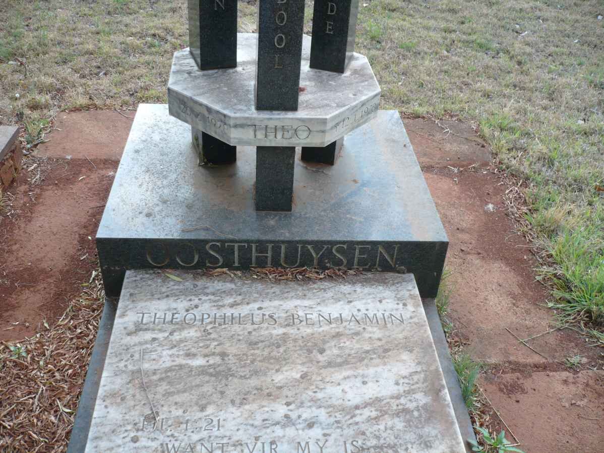 OOSTHUYSEN Theophilus Benjamin 1928-1978
