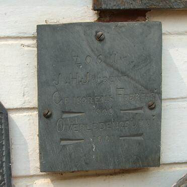 JOUBERT J.H. 1900-1901