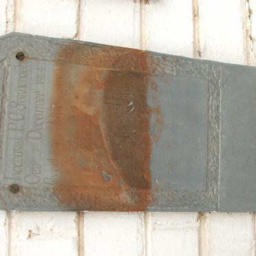 SWANEPOEL Jacobus J.P.C. 1901-1901