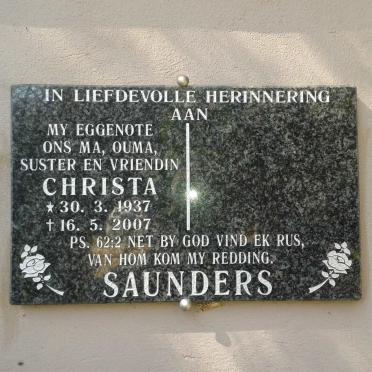 SAUNDERS Christa 1937-2007