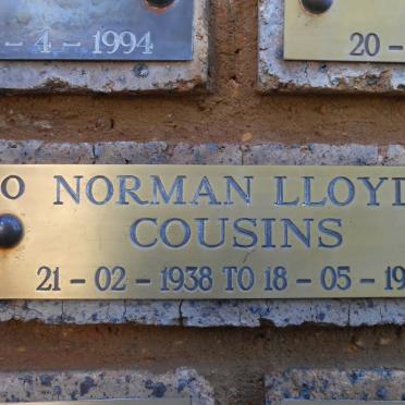 COUSINS Norman Lloyd 1938-1998