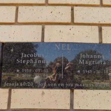 NEL Jacobus Stephanus 1938-2016 &amp; Johanna Magrieta 1941-