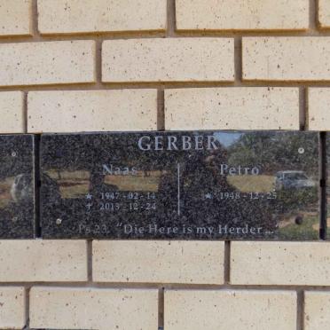 GERBER Naas 1947-2013 &amp; Petro 1948-