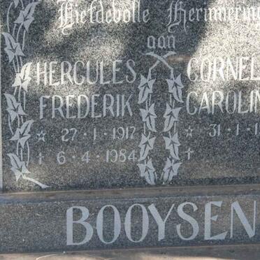 BOOYSEN Hercules Frederik 1917-1984 &amp; Cornelia Carolina 1921-