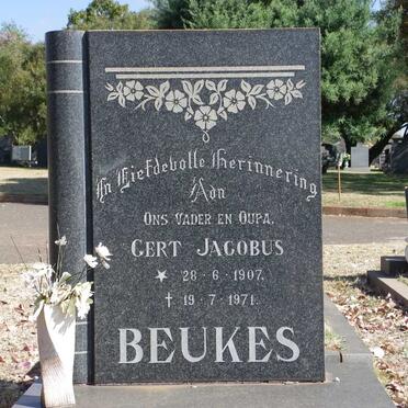 BEUKES Gert Jacobus 1907-1971