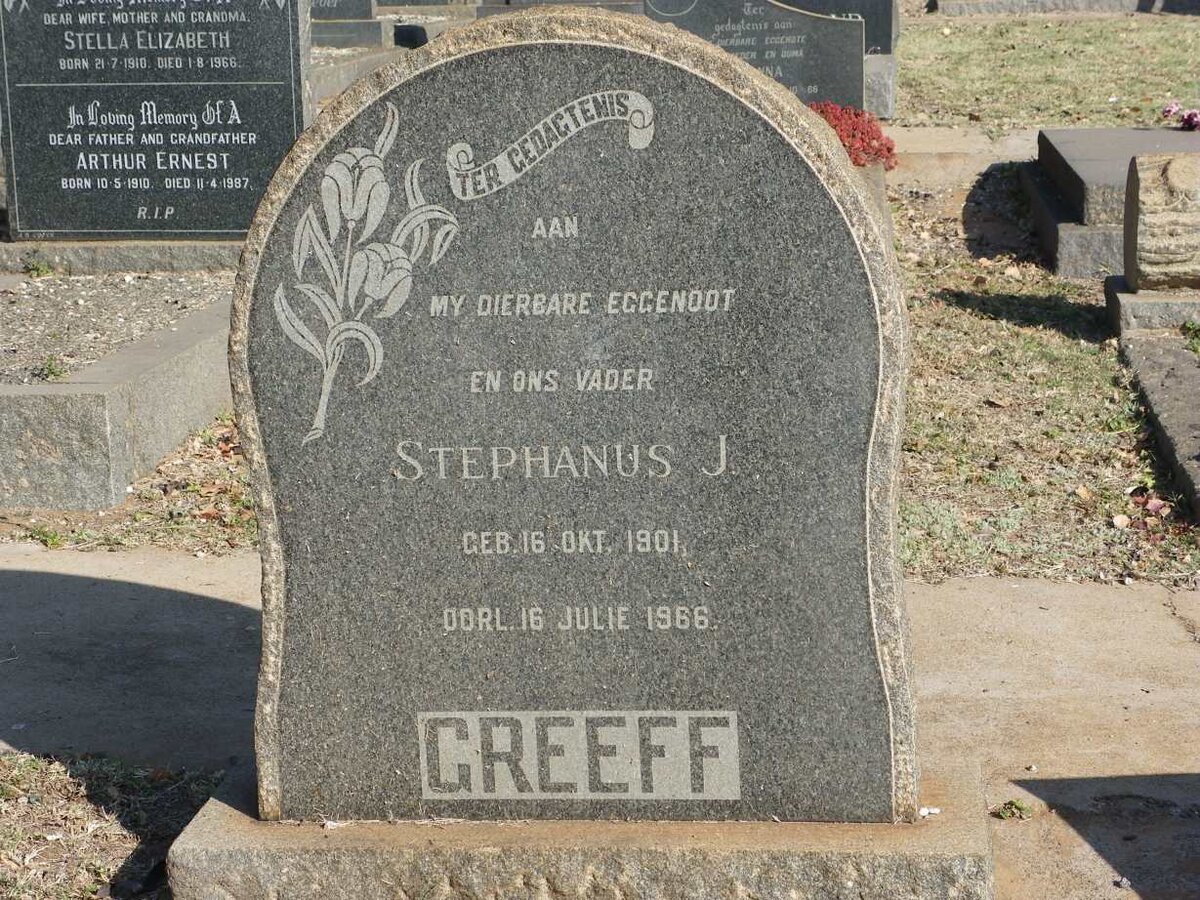 GREEFF Stephanus J. 1901-1966