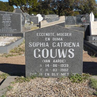 GOUWS Sophia Catriena nee VAN AARDE 1939-1982