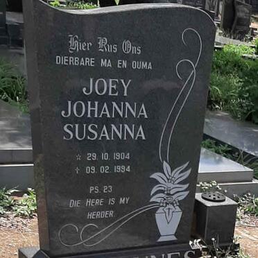 HEUNES Joey Johanna Susanna 1904-1994