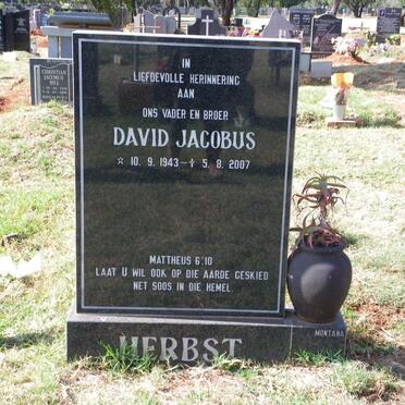 HERBST David Jacobus 1943-2007