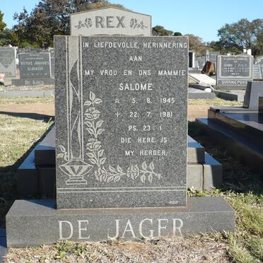 JAGER Salome, de 1945-1981