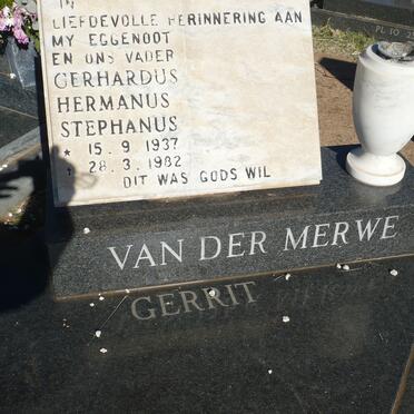 MERWE Gerhardus Hermanus Stephanus, van der 1937-1982 