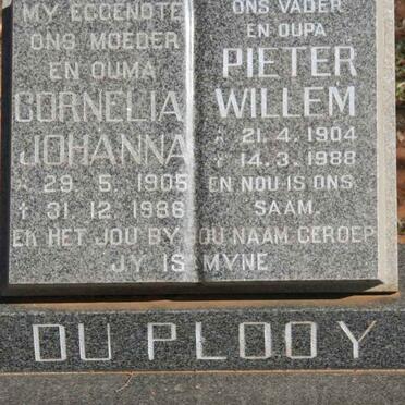 PLOOY Pieter Willem, du 1904-1988 &amp; Cornelia Johanna 1905-1986