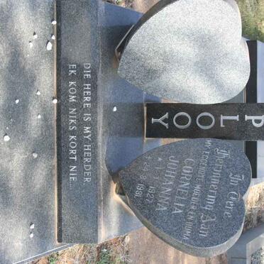 PLOOY Cornelia Johanna, du 1927-1991