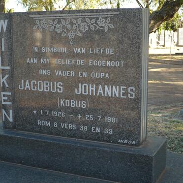 WILKEN Jacobus Johannes 1926-1981