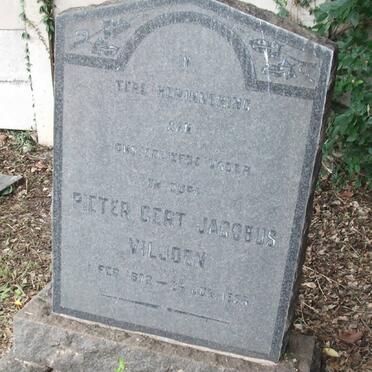 VILJOEN Pieter Gert Jacobus 1872-1956