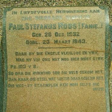 ROOS Paul Stephanus 1932-1943