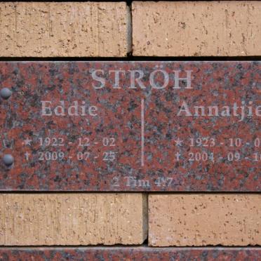 STRÖH Eddie 1922-2009 &amp; Annatjie 1923-2004