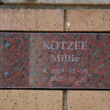 KOTZEE Millie 1918-2002