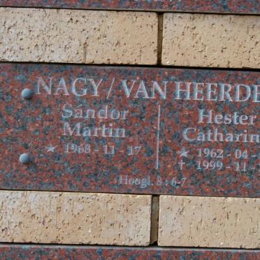 NAGY Sándor Martin 1968- :: VAN HEERDEN Hester Catharina 1962-1999