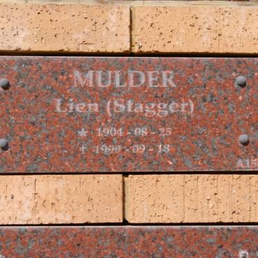 MULDER Lien nee STAGGER 1904-1999