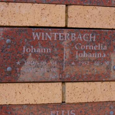 WINTERBACH Johann 1946-2002 &amp; Cornelia Johanna 1952-