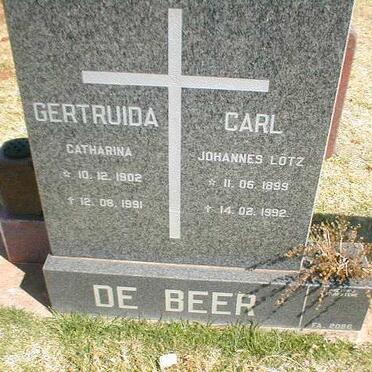 BEER Carl Johannes Lötz, de 1899-1992 &amp; Gertruida Catharina 1902-1991