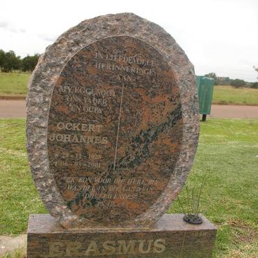 ERASMUS Ockert Johannes 1928-2001