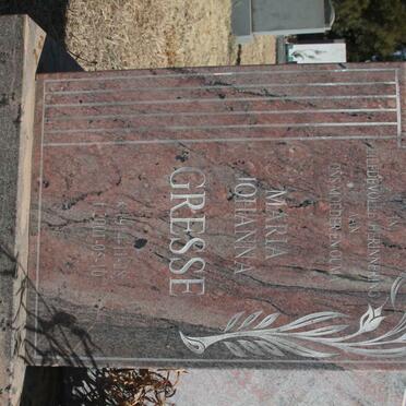 GRESSE Maria Johanna 1914-2001