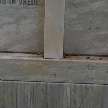 GRAAFF Lydia 1945-1986