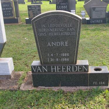HEERDEN André, van 1986-1986