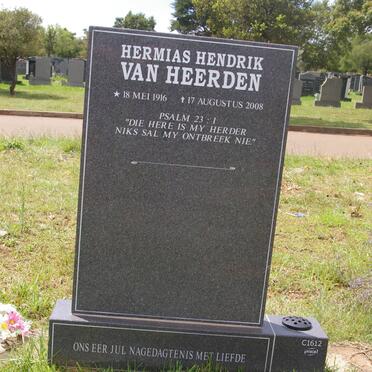 HEERDEN Hermias Hendrik, van 1916-2008