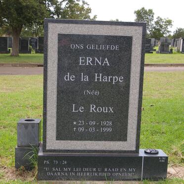 HARPE Erna, de la geb LE ROUX 1928-1999