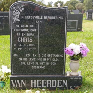 HEERDEN Chris, van 1931-2003