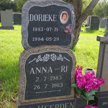 HEERDEN Anna-Ri, van 1983-1983 :: VAN HEERDEN Dorieke 1993-1994