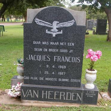 HEERDEN Jacques Francois, van 1969-1987