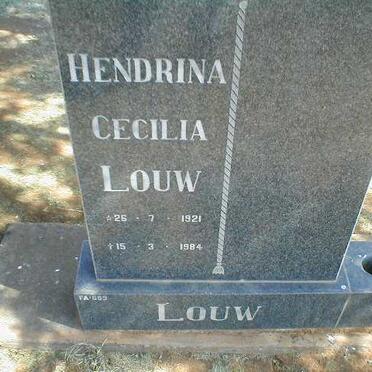 LOUW Hendrina Cecilia 1921-1984