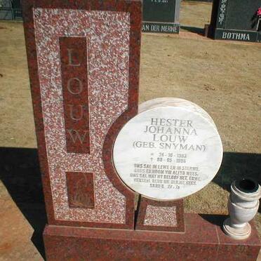 LOUW Hester Johanna nee SNYMAN 1903-1998