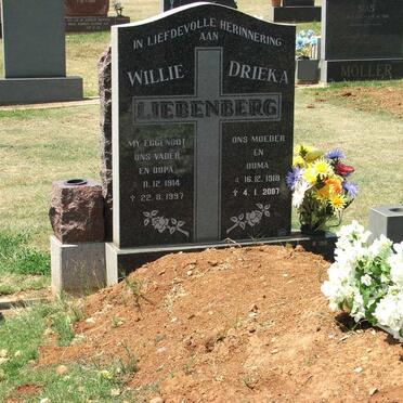 LIEBENBERG Willie 1914-1997 &amp; Drieka 1918-2007