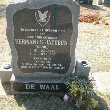 WAAL Hermanus Jacobus, de 1973-1993