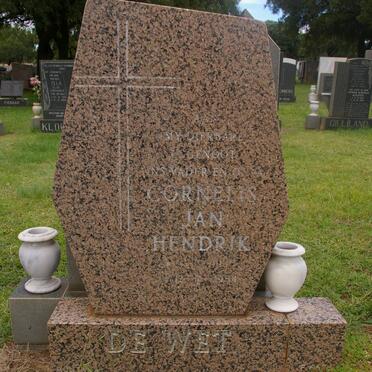 WET Cornelis Jan Hendrik, de 1930-1984