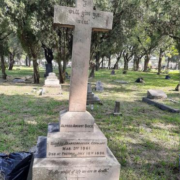 BOCK Alfred August 1861-1896