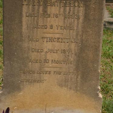 BATTESON Mary -1893 :: BATTESON Vincent J.